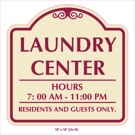 Waterproof Sticker Laundry Room Signs Labels