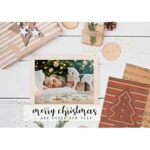 5x7 Folded Personalised Christmas Greeting Cards