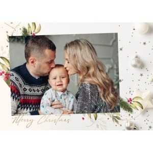 5x7 Folded Personalised Christmas Greeting Cards