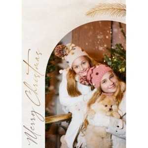 5x7 Folded Personalised Christmas Greeting Cards
