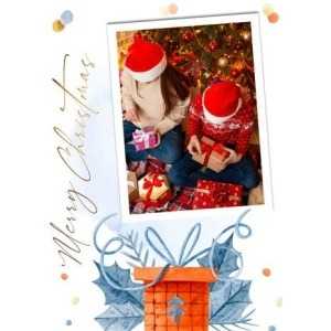 5x7 Folded Personalised Christmas Greeting Cards