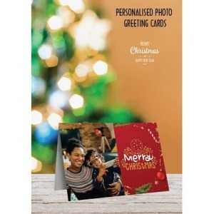 5x7 Folded Personalised Christmas Greeting Cards 2 2 1 1