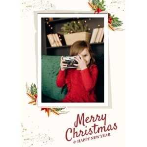 5x7 Folded Personalised Christmas Greeting Cards