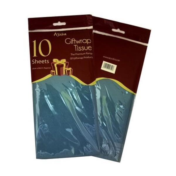 Ajooba Giftwrap Tissue Blue - 50 cmX 66 cm 4 Pcs