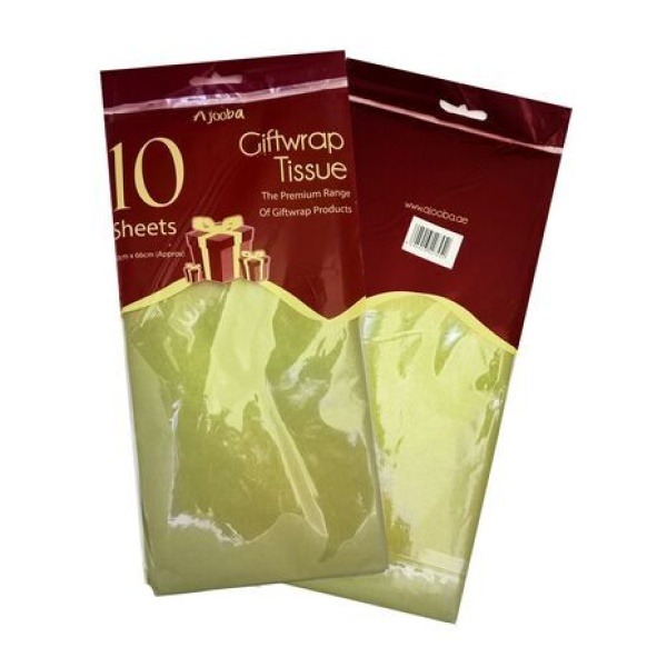 Ajooba Giftwrap Tissue Gold - 50 cmX 66 cm 4 Pcs