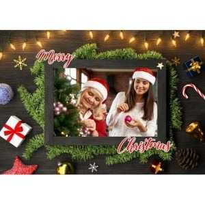5x7 Folded Personalised Christmas Greeting Cards