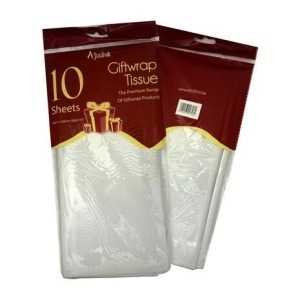 Ajooba Giftwrap Tissue Silver - 50 cmX 66 cm 4 Pcs