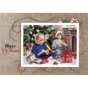 5x7 Folded Personalised Christmas Greeting Cards