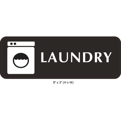 Waterproof Sticker Laundry Room Signs Labels
