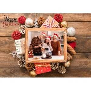 5x7 Folded Personalised Christmas Greeting Cards