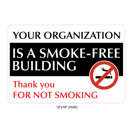 Waterproof Sticker No Smoking Signs Labels- NSS 042