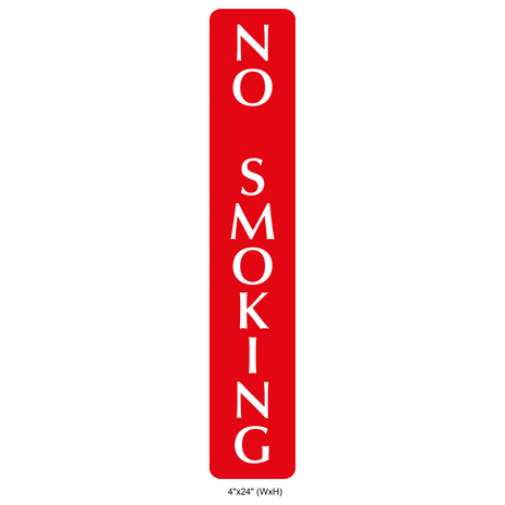 Waterproof Sticker No Smoking Signs Labels
