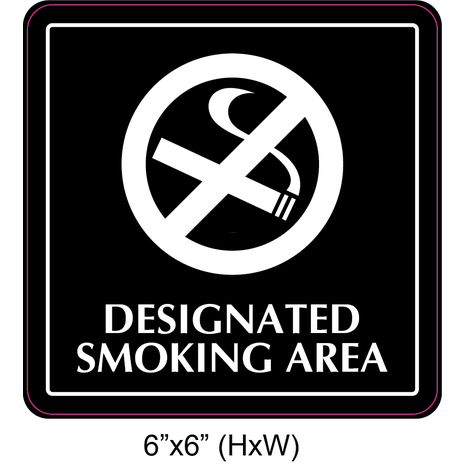 Waterproof Sticker No Smoking Signs Labels