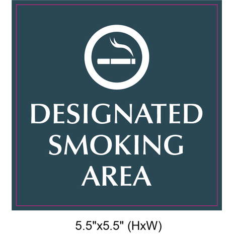 Waterproof Sticker No Smoking Signs Labels