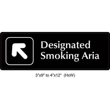 Waterproof Sticker No Smoking Signs Labels
