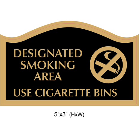 Waterproof Sticker No Smoking Signs Labels