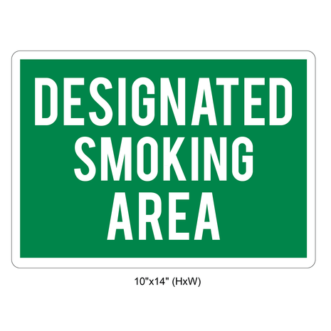 Waterproof Sticker No Smoking Signs Labels