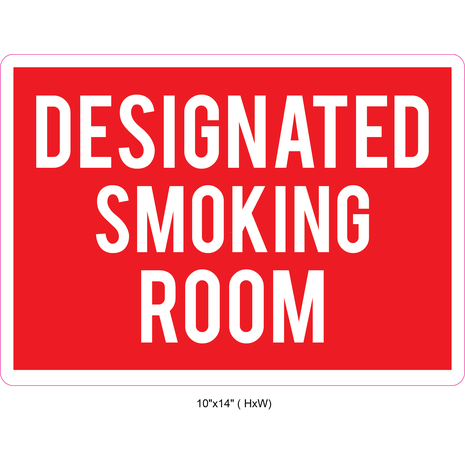 Waterproof Sticker No Smoking Signs Labels