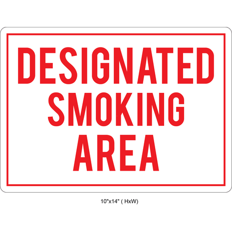 Waterproof Sticker No Smoking Signs Labels
