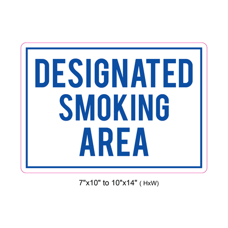 Waterproof Sticker No Smoking Signs Labels