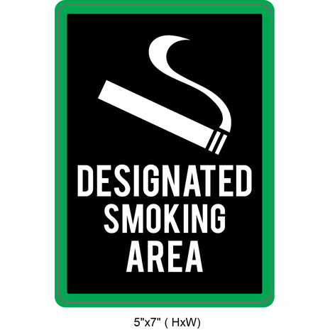 Waterproof Sticker No Smoking Signs Labels