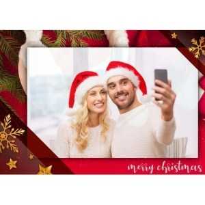 5x7 Flat Personalised Christmas Greeting Cards