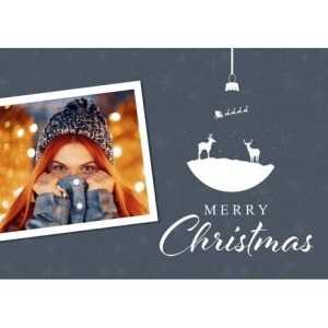 5x7 Flat Personalised Christmas Greeting Cards