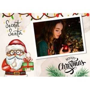 5x7 Flat Personalised Christmas Greeting Cards