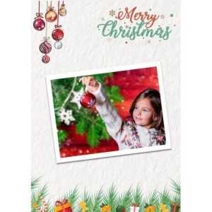 5x7 Flat Personalised Christmas Greeting Cards