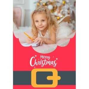 5x7 Flat Personalised Christmas Greeting Cards