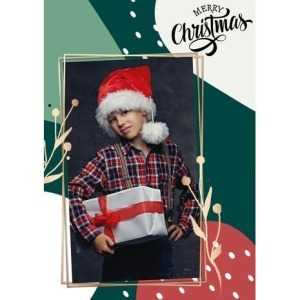 5x7 Flat Personalised Christmas Greeting Cards