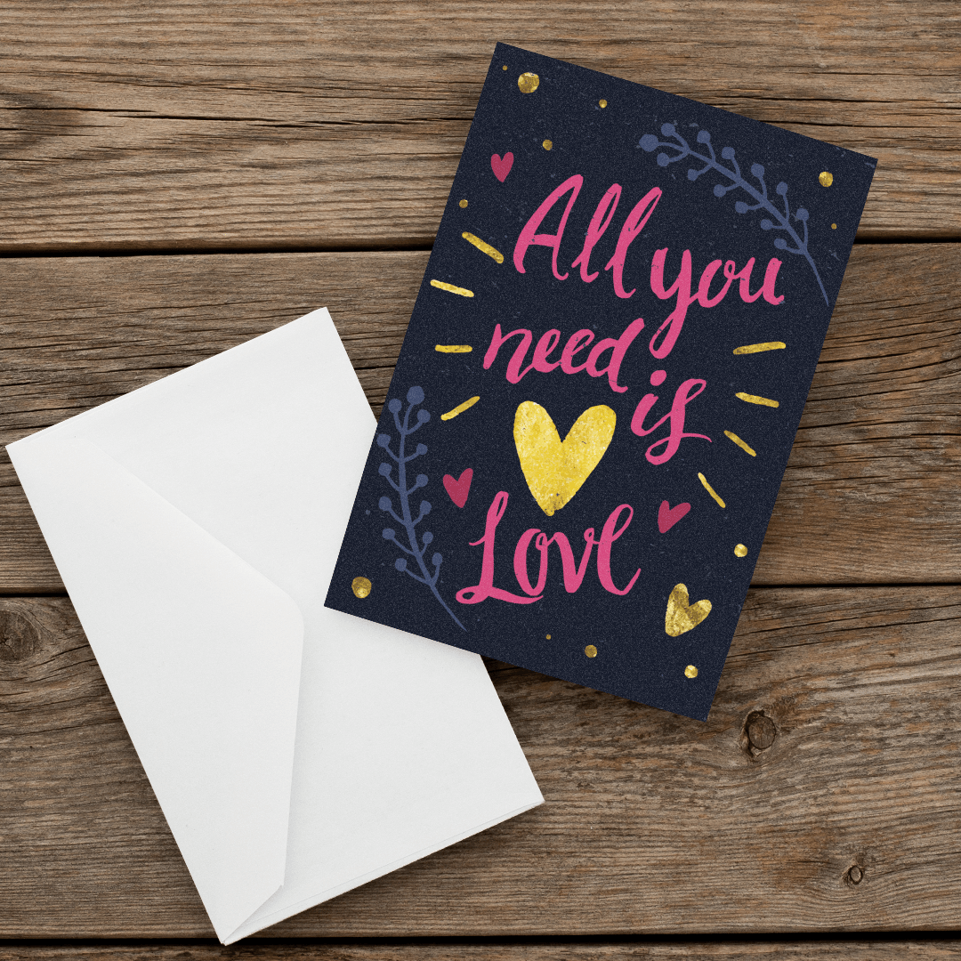 021 valentine's Greeting Card Love-Front