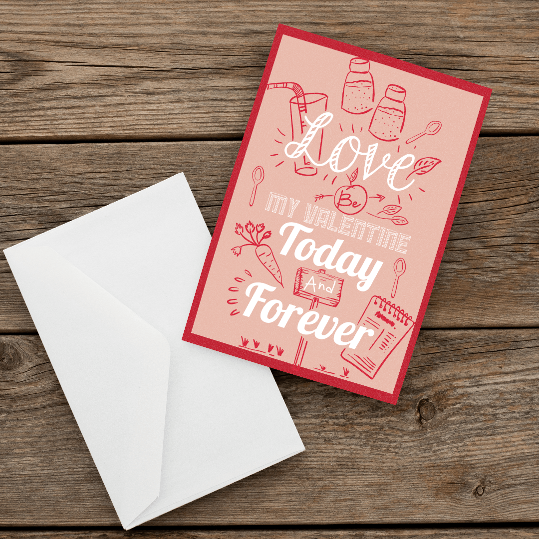 043 valentine's Greeting Card Love-Front