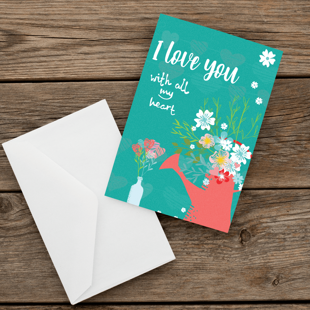 049 valentine's Greeting Card Love-Front