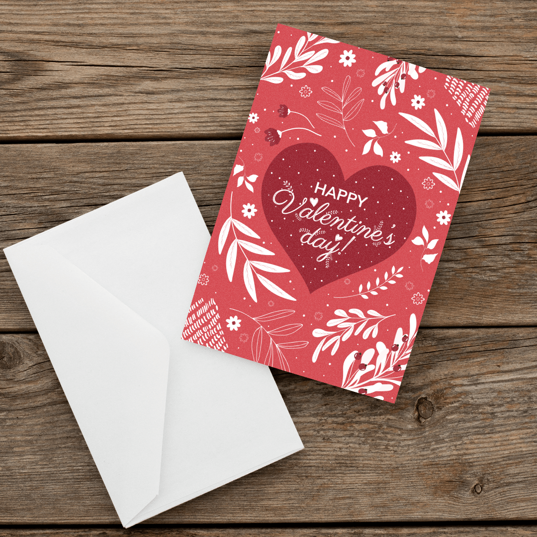 064 valentine's Greeting Card Love-Front