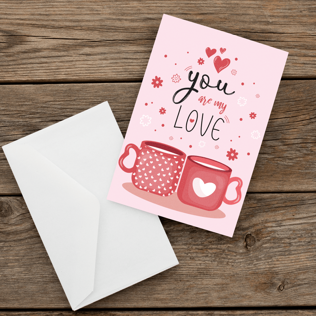 066 valentine's Greeting Card Love-Front