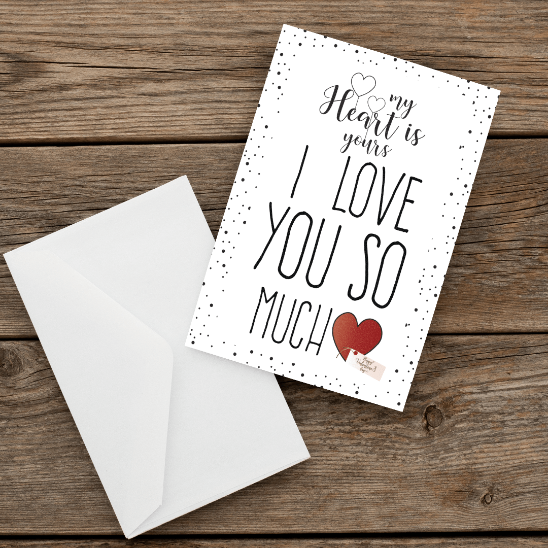 068 valentine's Greeting Card Love-Front