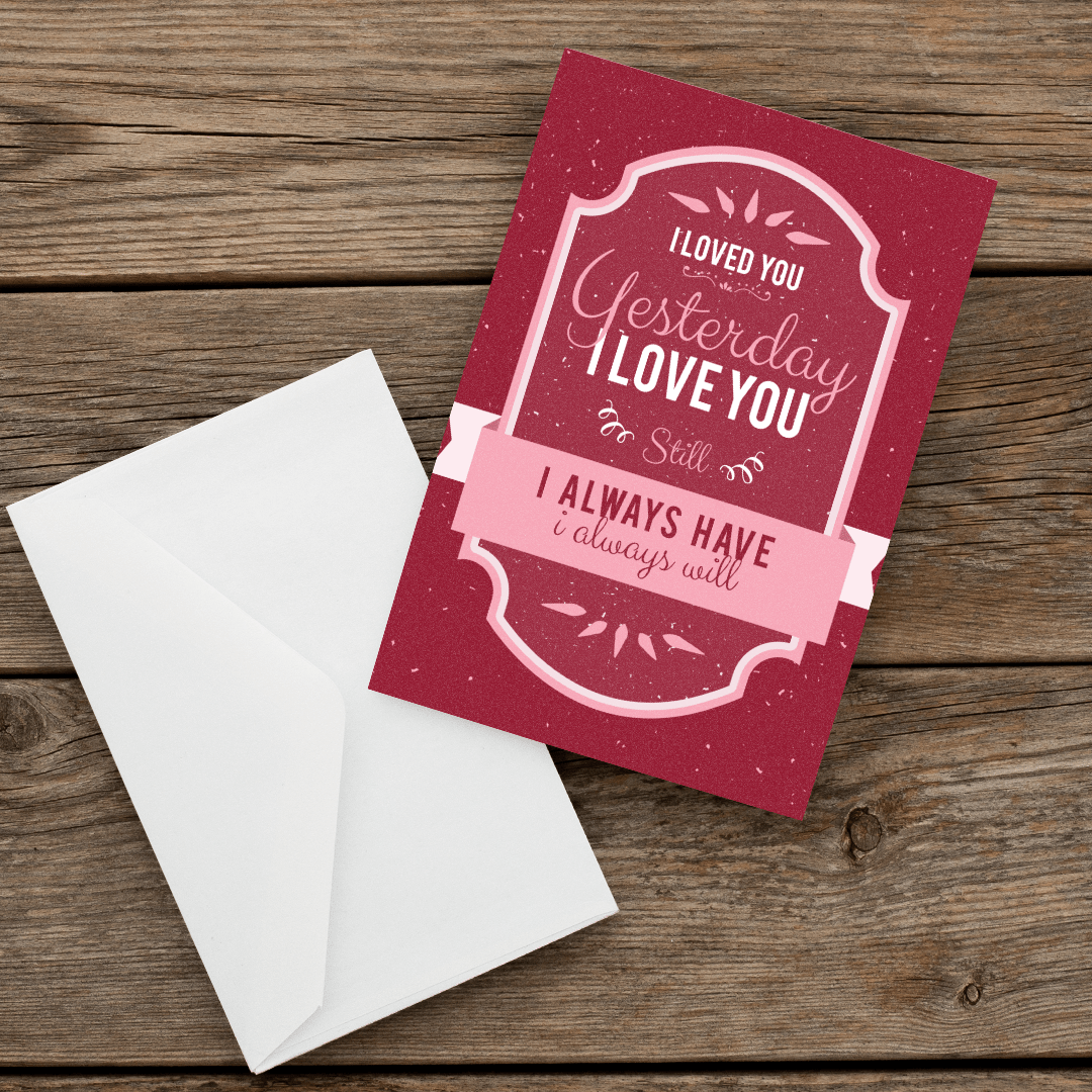 069 valentine's Greeting Card Love-Front