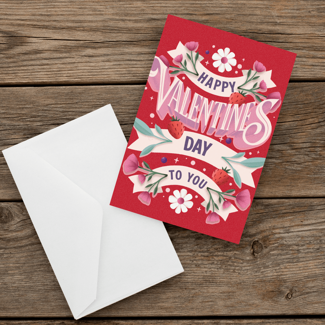 071 valentine's Greeting Card Love-Front