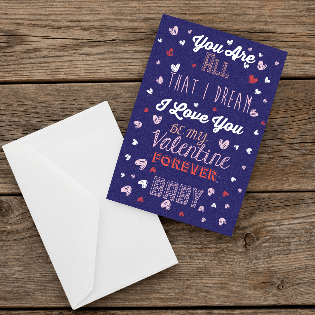 072 valentine's Greeting Card Love-Front
