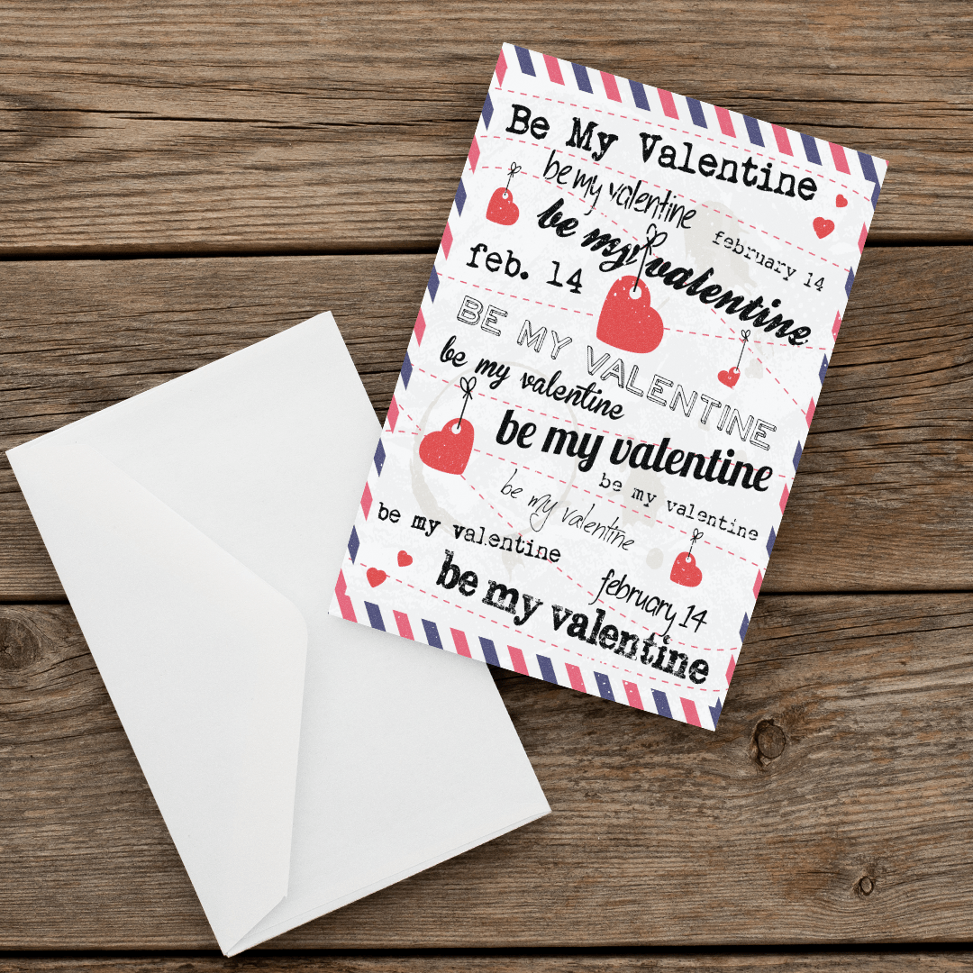 077 valentine's Greeting Card Love-Front
