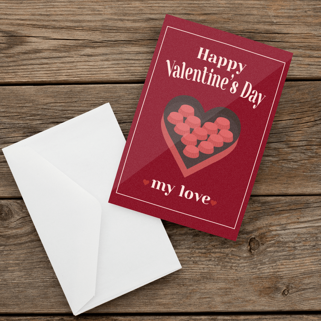 082 valentine's Greeting Card Love-Front