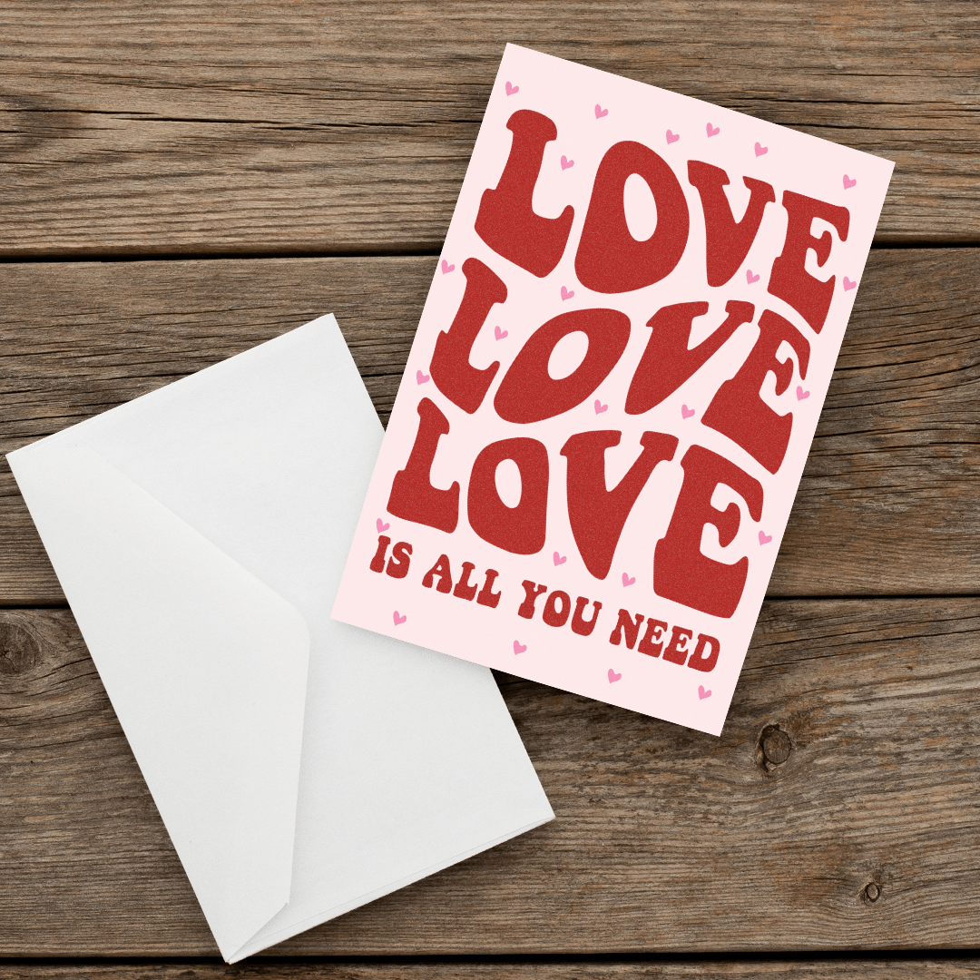 084 valentine's Greeting Card Love-Front