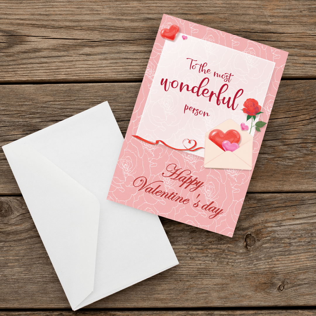 089 valentine's Greeting Card Love-Front