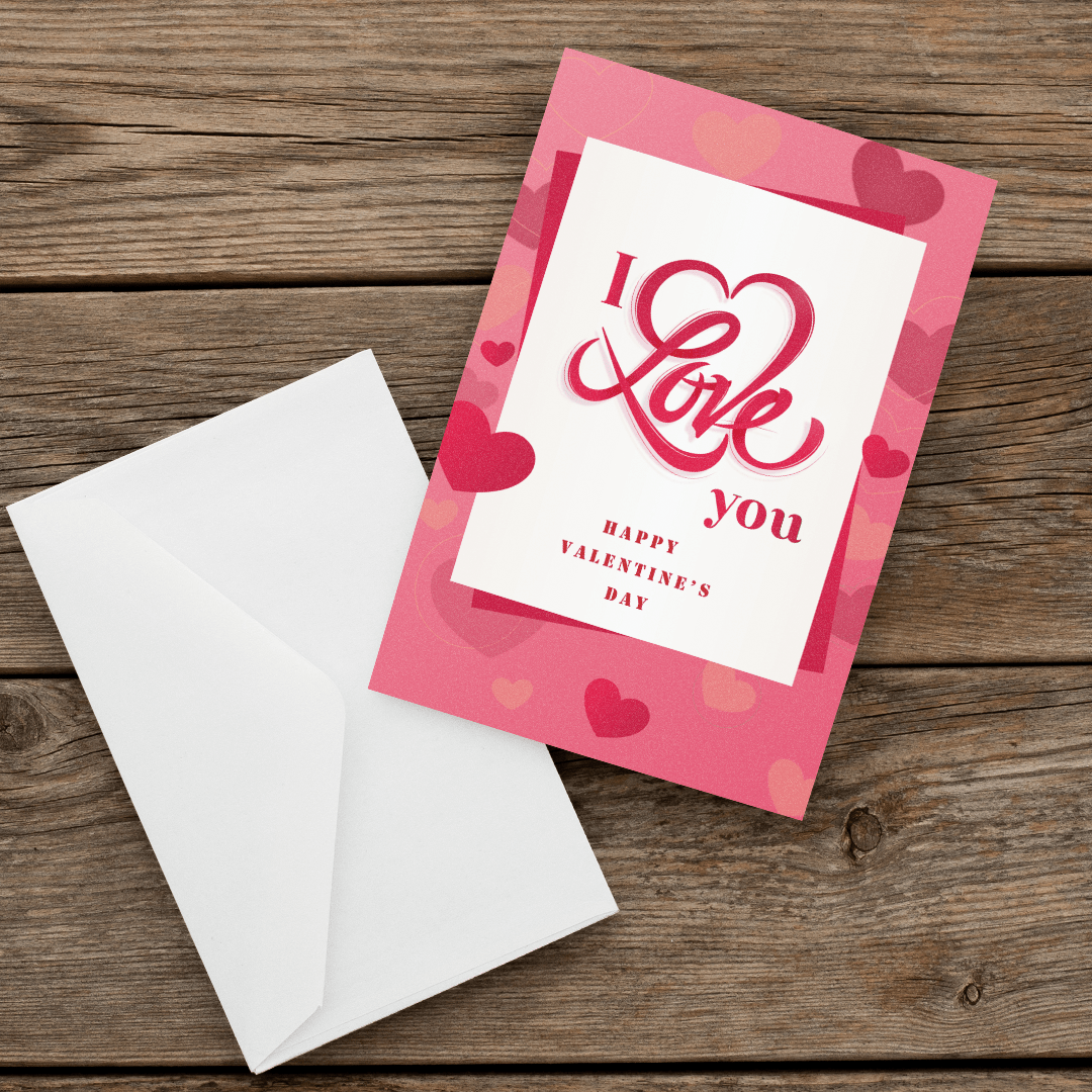 091 valentine's Greeting Card Love-Front