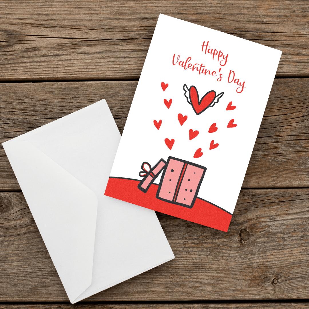 092 valentine's Greeting Card Love-Front