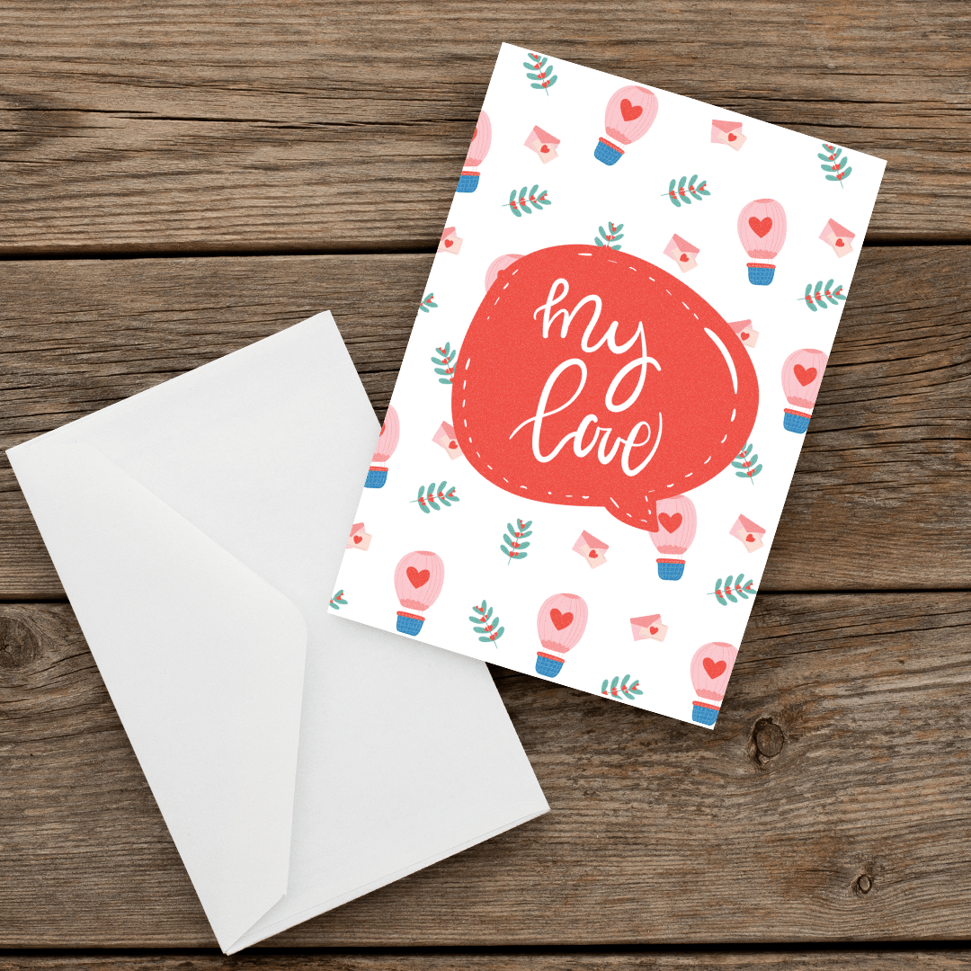 112 valentine's Greeting Card Love-Front