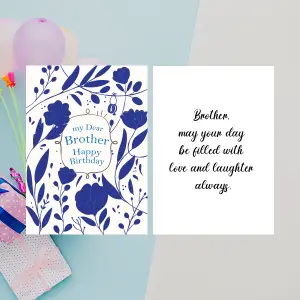Brother Happy Birthday Greeting Cards 3 GC Birthday BRO 0011