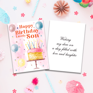 Son Happy Birthday Greeting Cards 3 GC Birthday SON 0011
