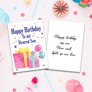 Son Happy Birthday Greeting Cards 3 GC Birthday SON 0024